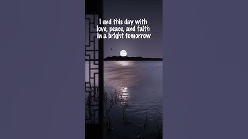 Tranquility: The Art of Ending Your Day in Peace.