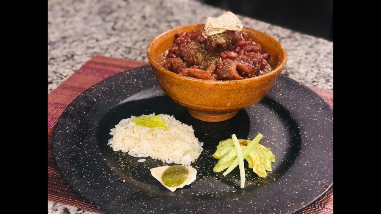 Frijoles Colorados con Chicharrón | Receta de Guatemala