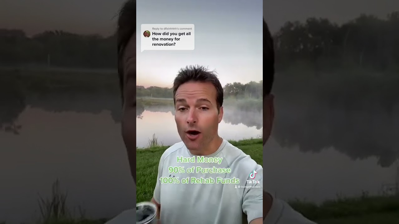 How to finance rehab to short term rental projects.