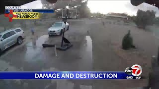 Las Cruces area in damage clean-up mode after powerful storm ([766051])