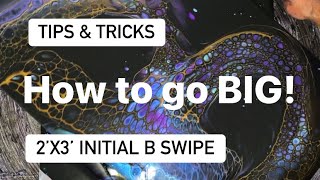 #103 How to create HUGE Fluid Art 2’x3’ Hide & Reveal #fluidartco #thislittlepigment #sheleeart #art