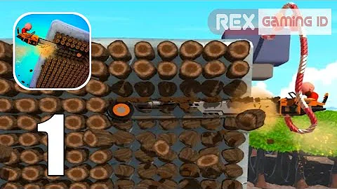 Wood Cutter 3D - Gameplay walkthrough part 1 (Android, iOS)