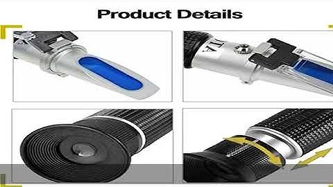 aichose Brix Refractometer with ATC, Dual Scale - Specific Gravity & Brix, Hydrometer in Wine Makin