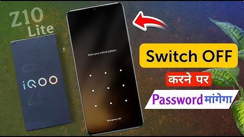 How to Set Switch OFF Password in iQOO Z10 Lite | iqoo z10 lite Power OFF Password Lock Settings