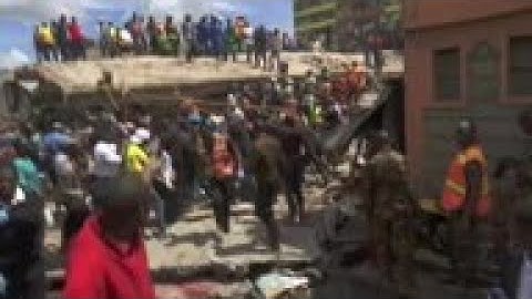 Child pulled alive from Nairobi building collapse