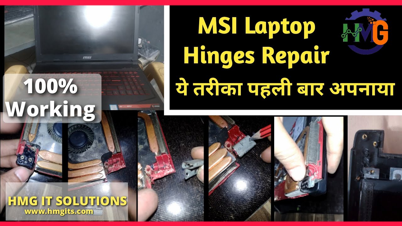 MSI Gaming Laptop Hinges Repair Permanent solution YouTube