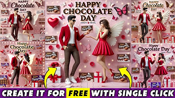 How To Create Viral 3D Ai Chocolate Day Image | Happy Chocolate Day Bing Image Creator Tutorial 2025