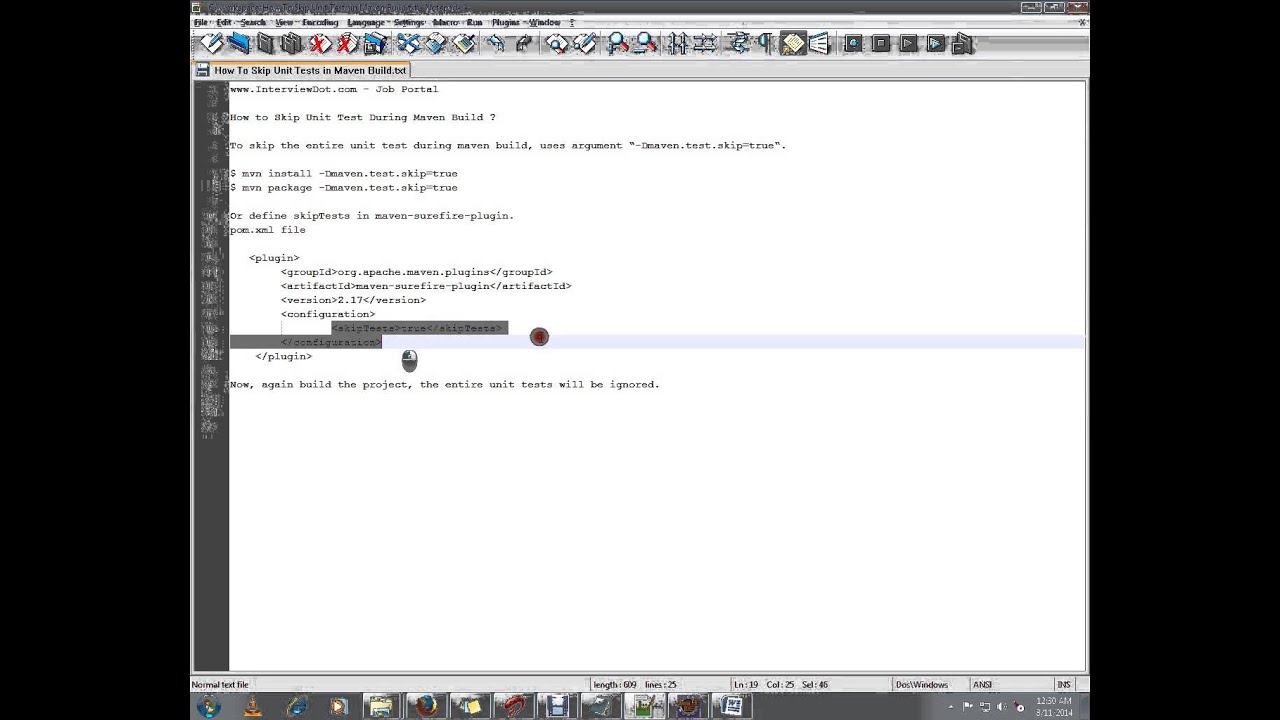 How To Skip Junit Tests During Maven Build Youtube throughout How To Skip Test In Maven
