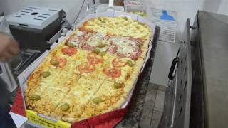 Como fazer Pizza Gigante e assar em forno Pietro  ( apóio Pietro fornos, senhor caixa) screenshot 4