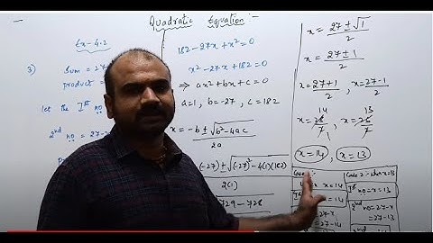 APS: GRADE 10 - MATHEMATICS  - QUADRATIC EQUATIONS -WORD PROBLEMS(EX:4.2) -13/06/2020
