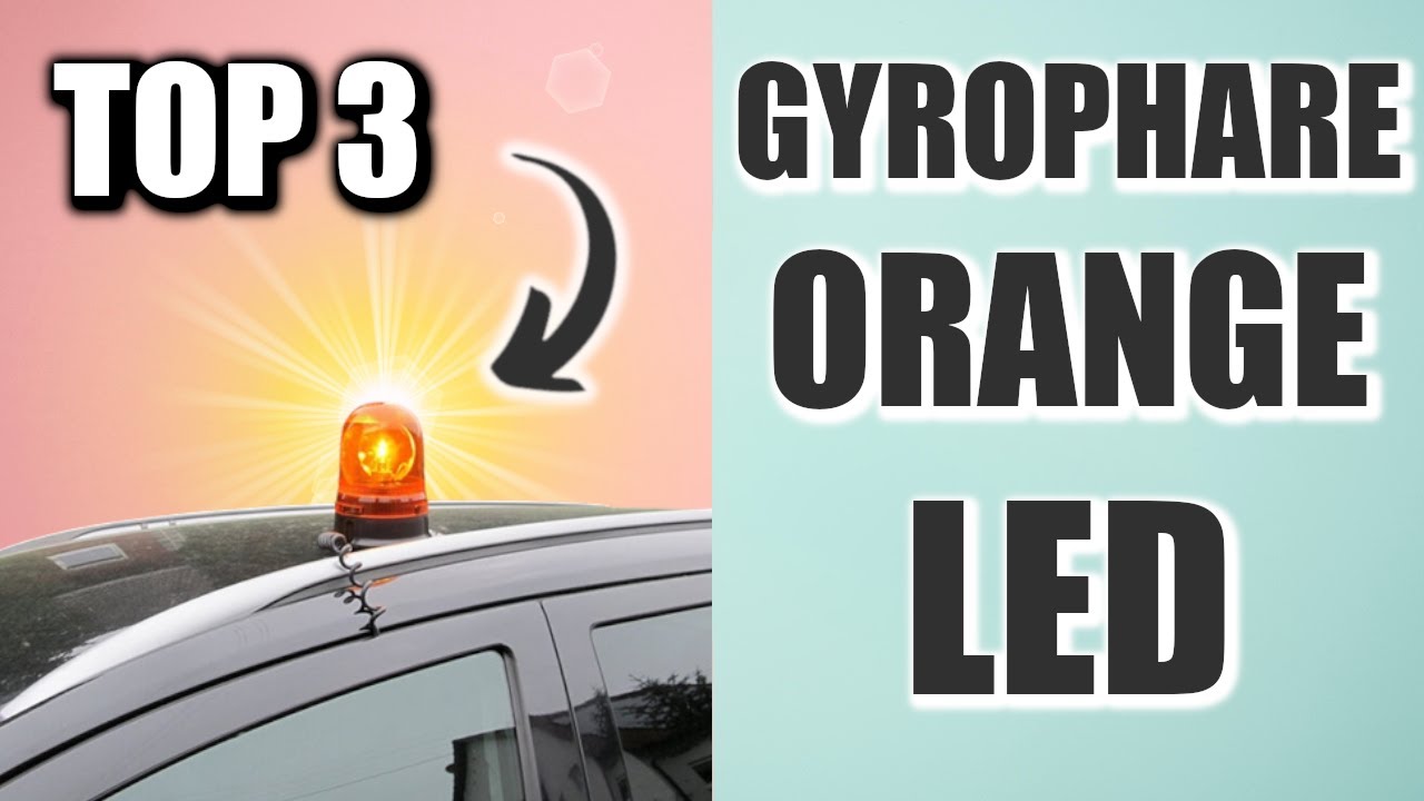 Gyrophare compact LEDS à poser éclairage orange Cruise Strands 10-4