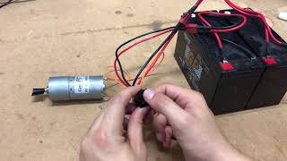 Control a DC Motor With A DPDT Switch