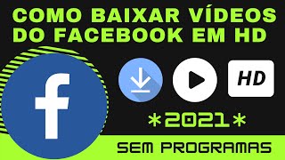Como BAIXAR vídeos do FACEBOOK em HD e SEM programas (2021) - MUITO FÁCIL E RÁPIDO !! screenshot 1