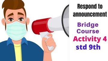 Bridge Course Class 9th English Activity 4 - Bridge course day 4