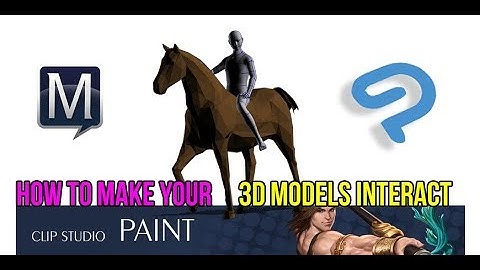 How to make 3d Models interact in ClipStudio EX