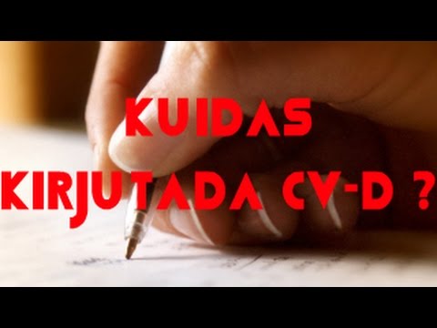 Video: Kuidas Kirjutada Kaaskirja Näidist