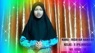 Penjelasan Tentang Lambang Koperasi oleh Hidayah Hanifa ,Siswa Kelas X Khusus SMA 7 Wajo