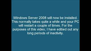 How to install Window Server 2008 tutorial 360p