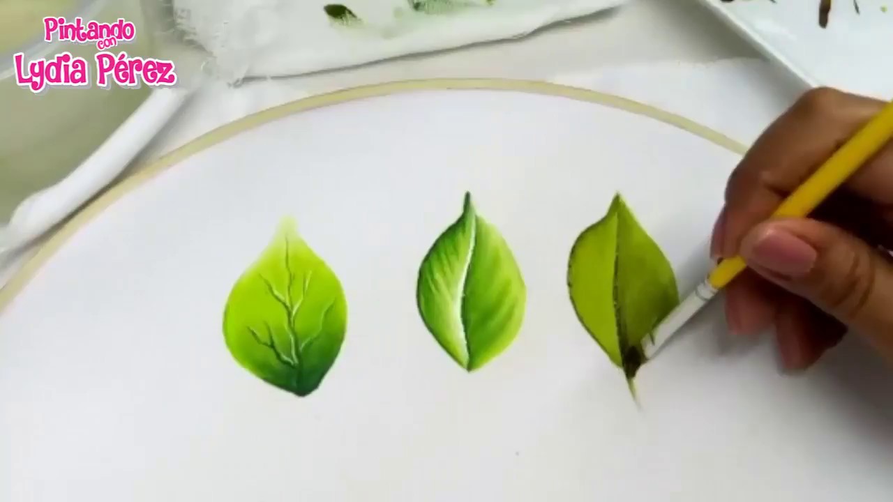Como Pintar Hojas En Tela Fácil / Painting On Fabric How To Paint Leaves