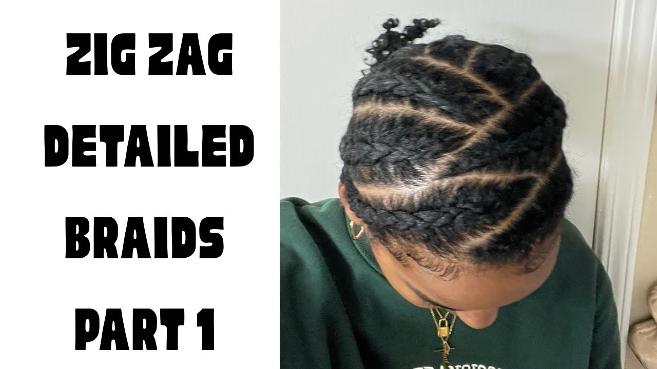 Zig Zag Scalp Braid Detailed Tutorial for Beginners - Braid Pattern ...