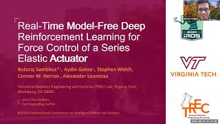 IROS 23 On-Demand: Real-Time Model Free DRL for Force Control of Series Elastic Actuator