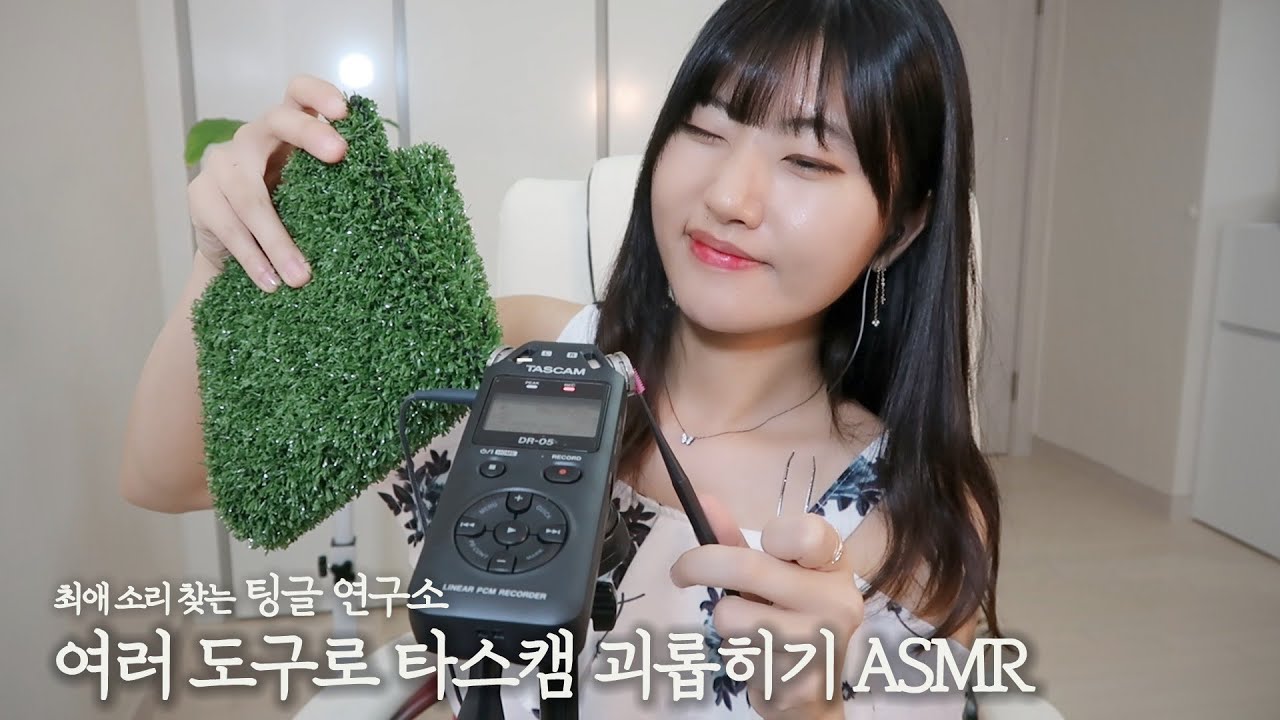 여러 도구로 타스캠 괴롭히기 ASMR  | 최애 소리 고르는 [팅글연구소]