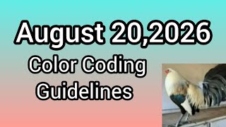 August 20,2026 Color Coding Guidelines 