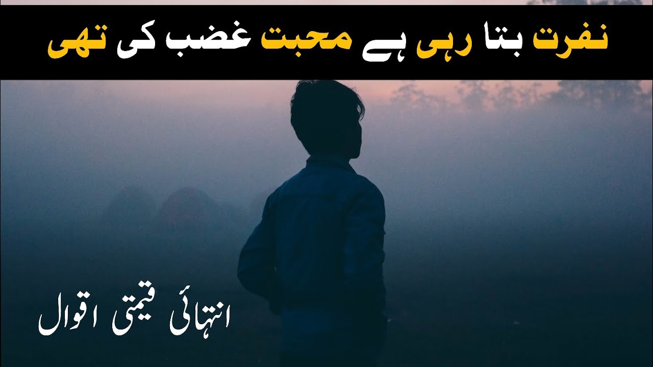 Hate is telling love was anger Urdu love Quotes Urdu Quotes Sheikh Saadi Quotes YouTube