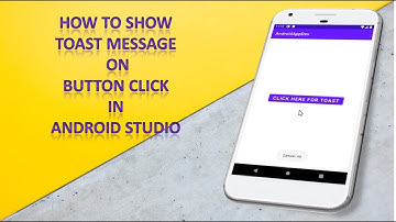 #8 how to show toast message on button click in android studio | android app development tutorial
