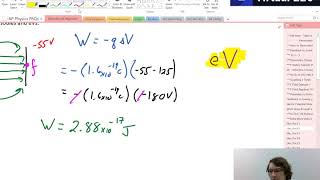 AP Physics 2 Vid14 - Electric Potential Example2