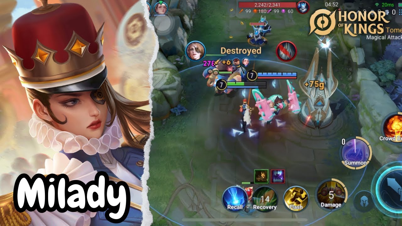 Honor of Kings: Milady Gameplay | Skin Honor Pass ‘Nutcracker Monarch’