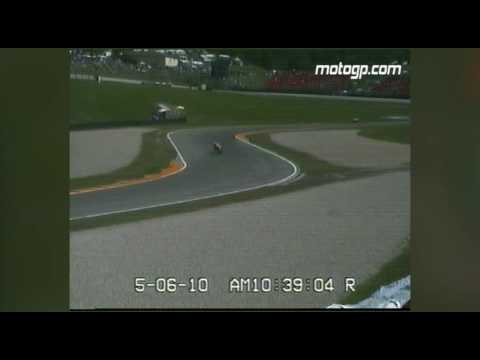 MotoGP Champion Valentino Rossi crashes in 2010 Italian GP