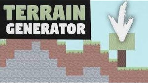 How to make terrain generator in scratch #Making of 2d minecraft Part 1