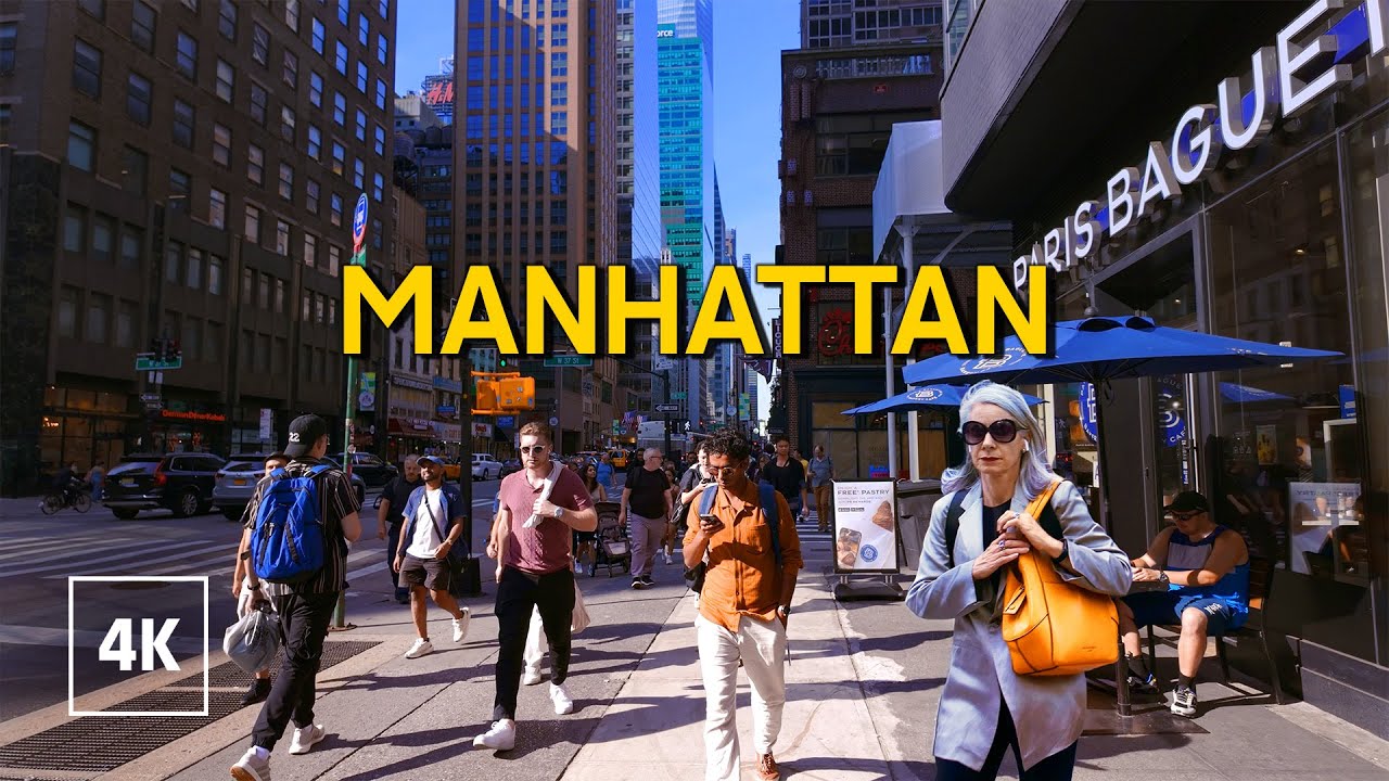 New York, Amerika Serikat | Manhattan NYC | Jelajah Kota Musim Panas 4K