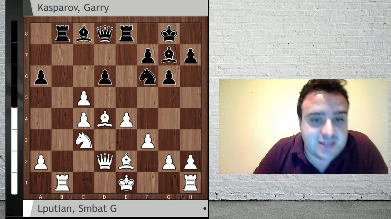 Menudos bombazos soltaba el Ogro de Bakú con 13 años (Lputian vs Kasparov)