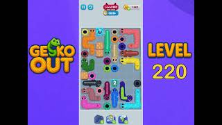 Gecko Out Level 220 Solution | Step by Step Walkthrough