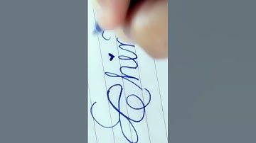 Chintu in cursive writing #sanahandwritting #cursivehandwritting #viralshorts #shortsvideo #names