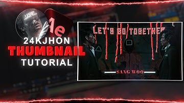 How to make a Thumbnail Like @24KJHONEDITZ I After Effects | Tutorial
