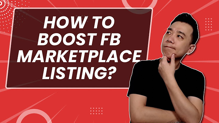 Does boost listing work on Facebook Marketplace?