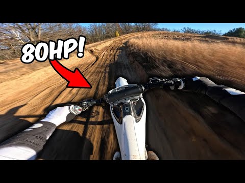 This Dirt Bike is TOO FAST! 🤯 80HP electric dirt bike…