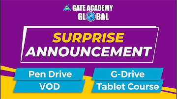 Surprise Announcement | PD/GD/VOD/ Tablet Course