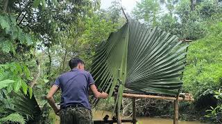 Build shelters by streams, flood rain, fish to eat.  vu minh survival, part 1