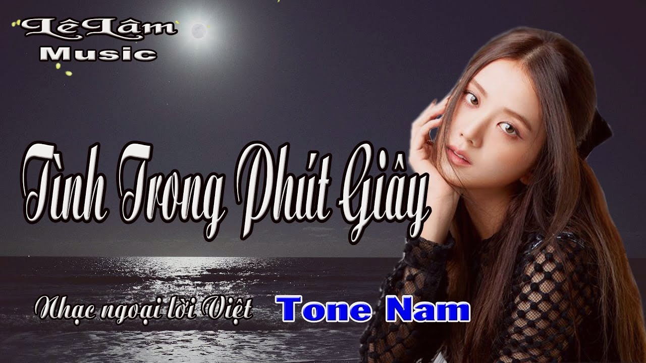 Karaoke - TÌNH TRONG PHÚT GIÂY Tone Nam | Lê Lâm Music