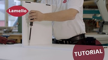 Lamello Tutorial Clamex P-14: Detachable corner joint,  material thickness 16 mm