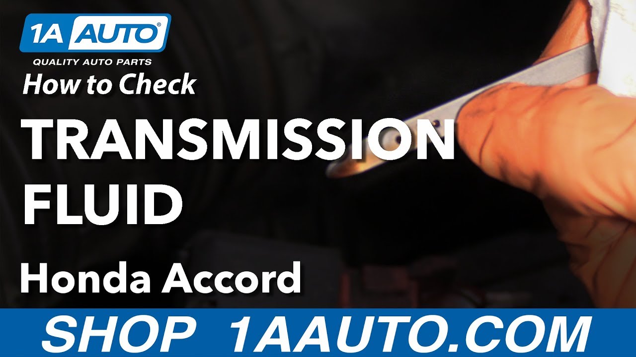How to Check Automatic Transmission Fluid 03-07 Honda Accord - YouTube