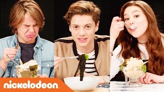 Nickelodeon-Inspired Food Taste Test w/ Jace Norman, Kira Kosarin & More | Nick