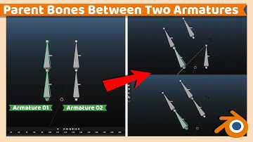 Parent Bones Between Two Armatures | Blender Rigging Tutorial
