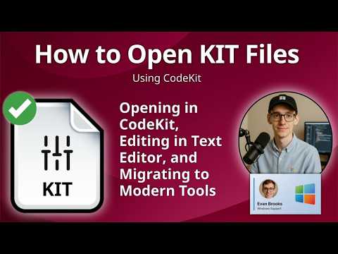 How to Open KIT Files (CodeKit Project)
