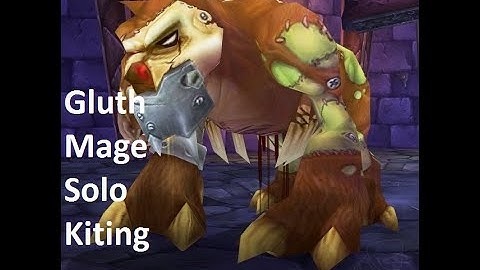 Naxxramas Gluth Fire Mage Solo Kite Pov -Transcendence Wow Classic