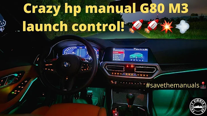 How to use manual launch control on BMW M3 G80 6MT - CRAZY HP! 4K